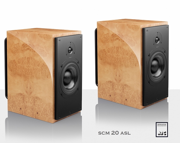 ATC SCM 20 ASL Classic burr magnolia high gloss finish